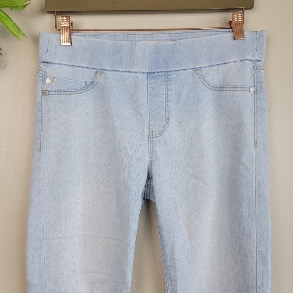 Liverpool 8 Sienna Ankle Legging Light Blue Wash Mid Rise Pull On Skinny Jeans - Picture 5 of 13